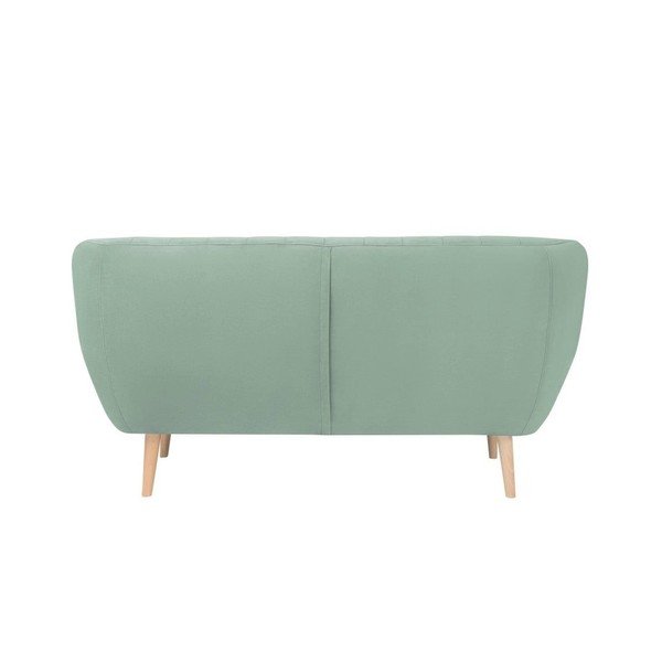 Canapea cu tapițerie din catifea Mazzini Sofas Sardaigne, 158 cm, verde mentol-image-3