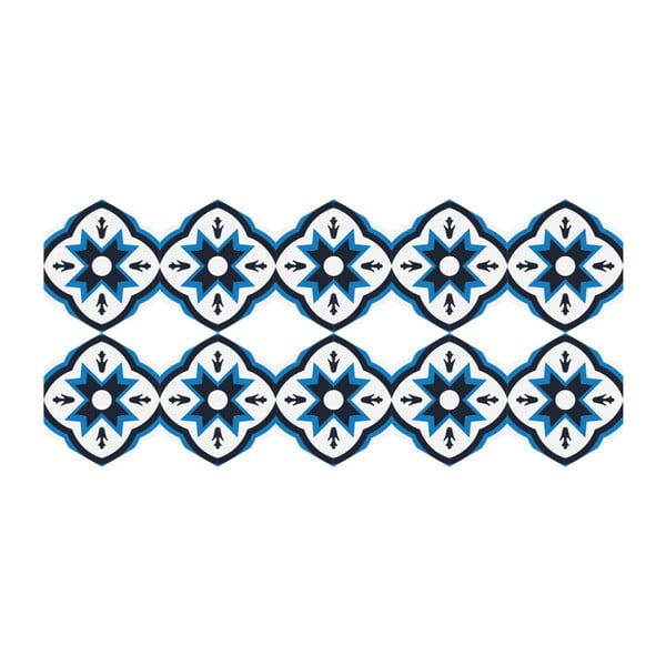 Set 10 autocolante de podea Ambiance Hexagons Felicia, 40 x 90 cm