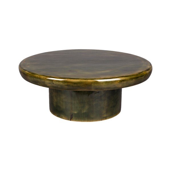 Măsuță de cafea verde rotundă din lemn de mango ø 60 cm Mush – Dutchbone