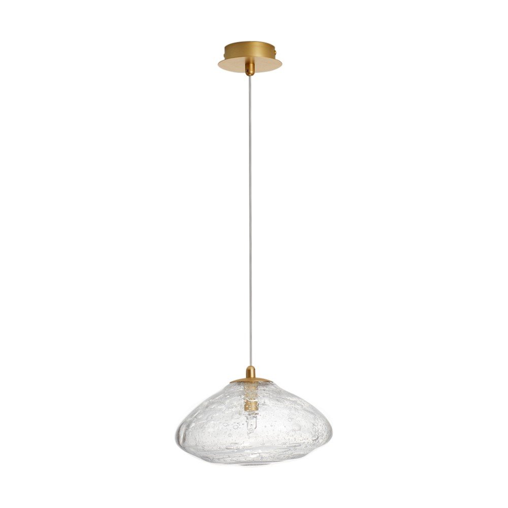 Lustră alămie din sticlă ø 26 cm King – Nova Luce