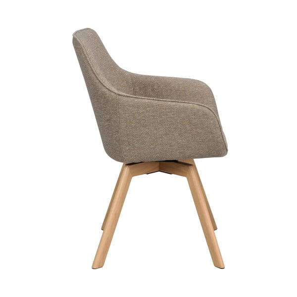 Set de scaune de sufragerie bej 2 buc. tapițat Alison – Rowico-image-4