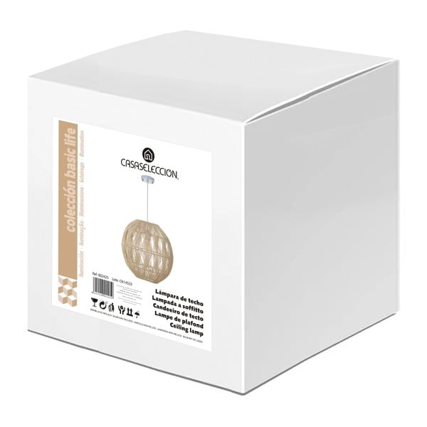 Lustră cu abajur din ratan ø 37 cm Natural Way – Casa Selección-image-4