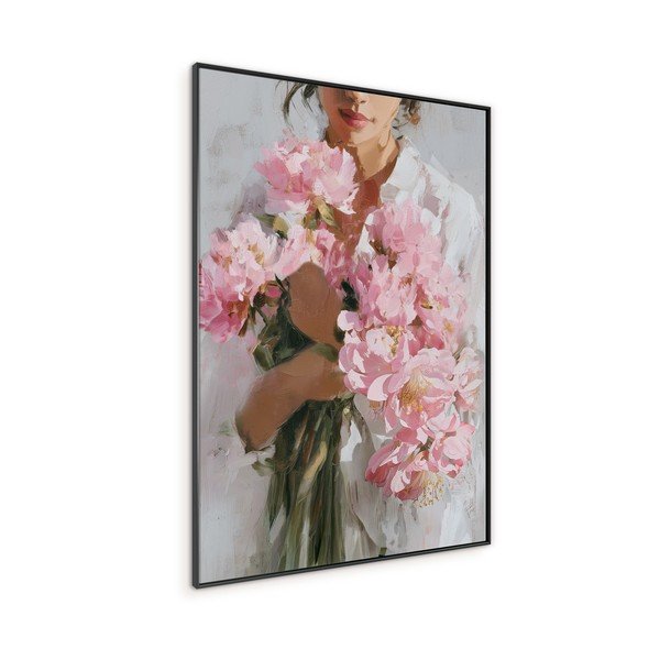 Tablou cu ramă/pe pânză imprimat 70x100 cm Floral Embrace – Styler-image-4