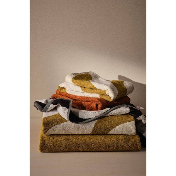 Prosop galben/crem din bumbac 50x70 cm Waves – Jotex-image-4