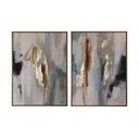 Tablouri cu ramă/pe pânză 2 buc. imprimate/cu elemente pictate manual 60x80 cm Gallery – Bizzotto