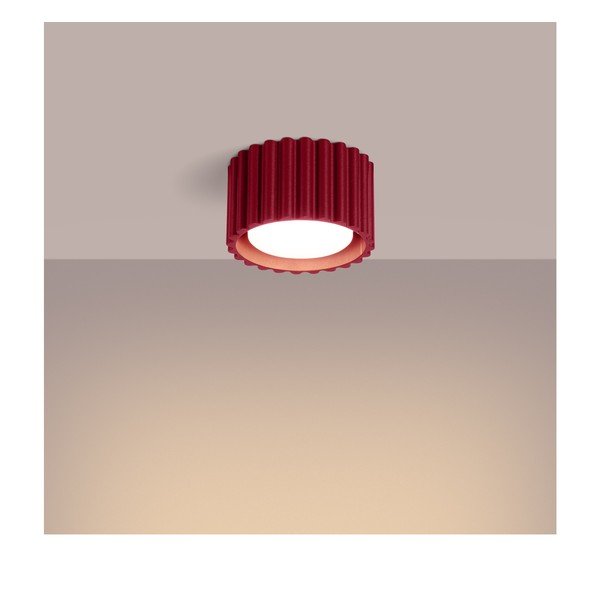 Spot burgundy din metal ø 10 cm Zora – Sollux-image-4
