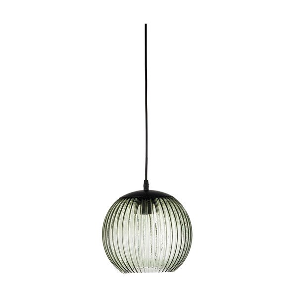 Lustră verde LED din sticlă ø 23 cm Sybia – Bloomingville