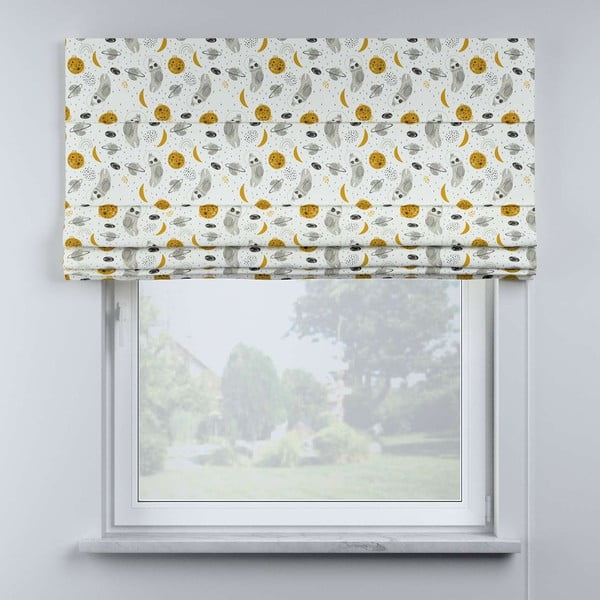 Jaluzea pentru copii galbenă-albă 170x100 cm Magic - Yellow Tipi-image-1