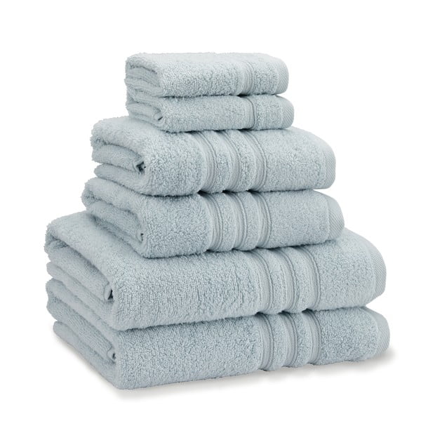 Prosoape de baie albastru-deschis 6 buc. din bumbac din frotir Zero Twist – Catherine Lansfield