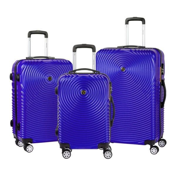 Set 3 valize cu roți Murano Traveller, mov