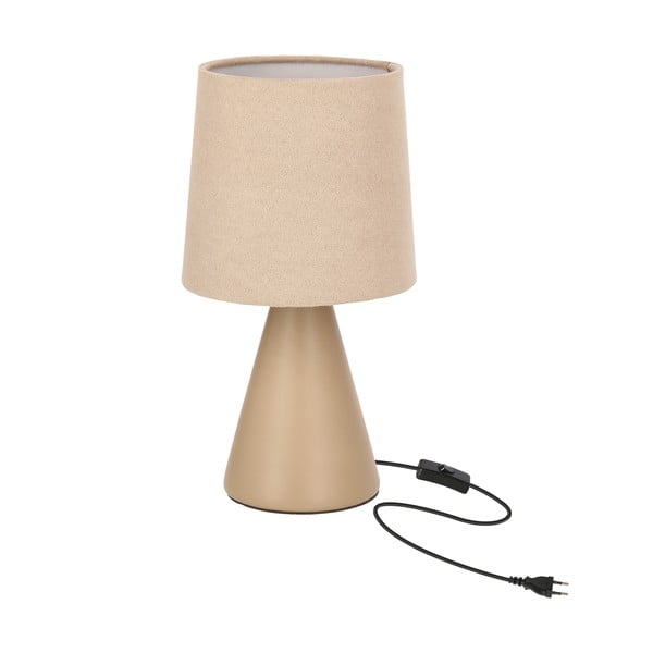 Veioză bej cu abajur textil (înălțime 24,5 cm) Satti – Candellux Lighting