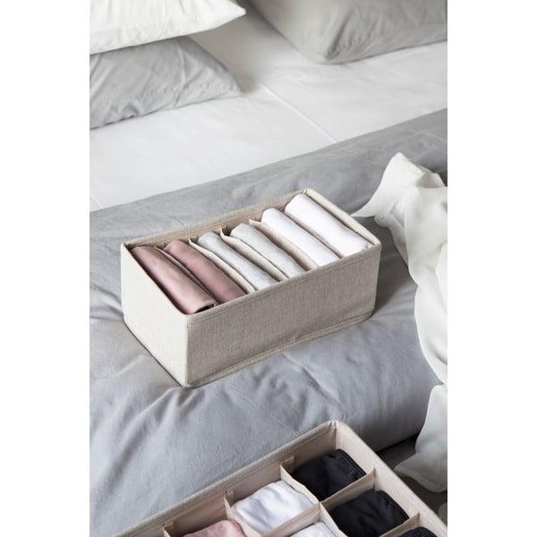 Organizator de sertare cu compartimente Bigso Box of Sweden Drawer, 16,5 x 11 cm, bej-image-1