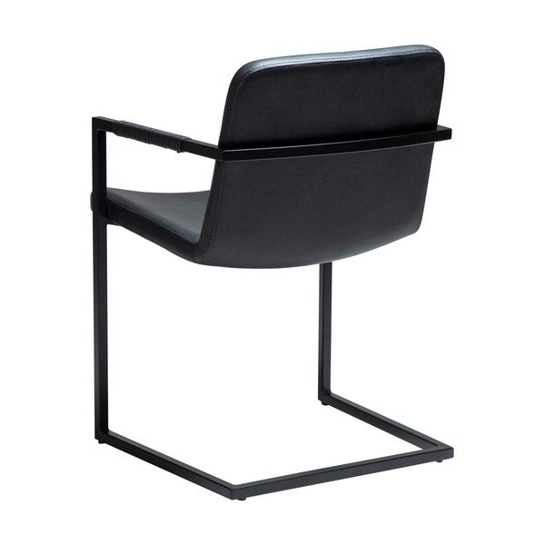 Scaun de dining negru cu cotiere Bounce – DAN-FORM Denmark-image-3