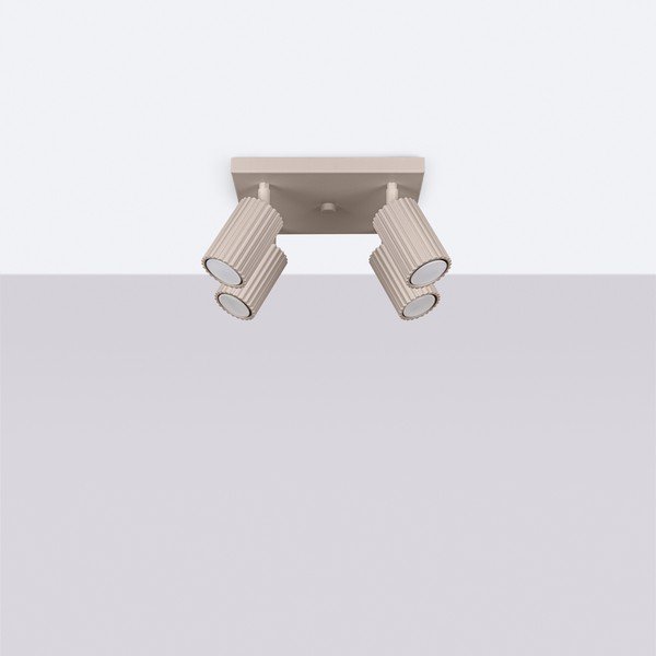 Spot taupe din metal ø 6,5 cm Gleam – Sollux-image-2