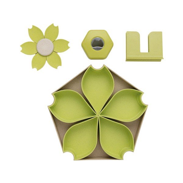 Set 4 boluri pentru servire XD Collection, verde