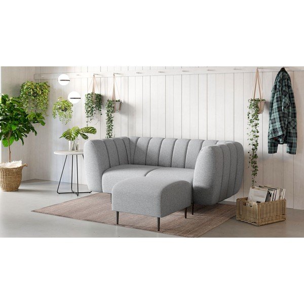 Taburet gri deschis Shel – Ghado-image-3