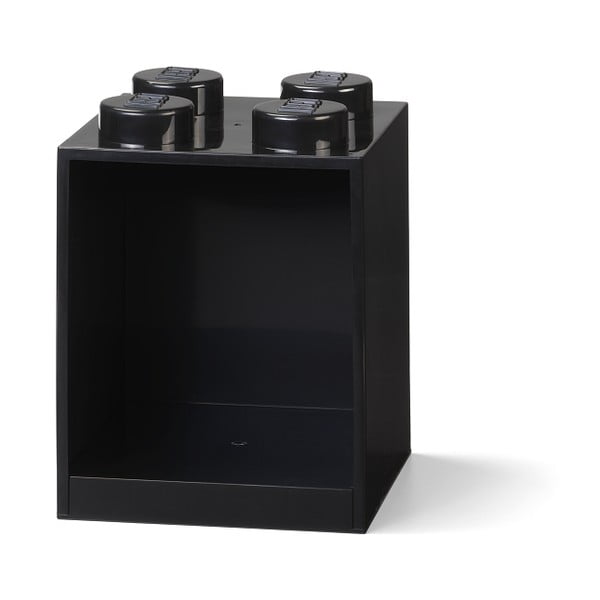 Raft de perete pentru copii LEGO® Brick 4, negru-image-1
