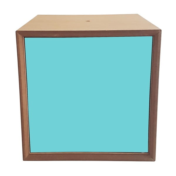 Raft cutie Ragaba PIXEL, 40 x 40 cm, ușă turcoaz închis