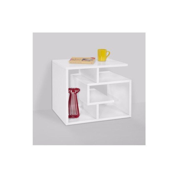 Măsuță auxiliară Labirent, alb-image-3