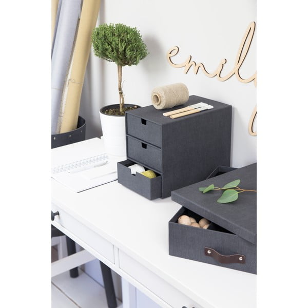 Organizator pentru sertar din carton Ingrid Canvas Paper Laminate – Bigso-image-1