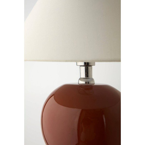 Veioză maro/crem din ceramică (înălțime 29 cm) Karamell – Jotex-image-4