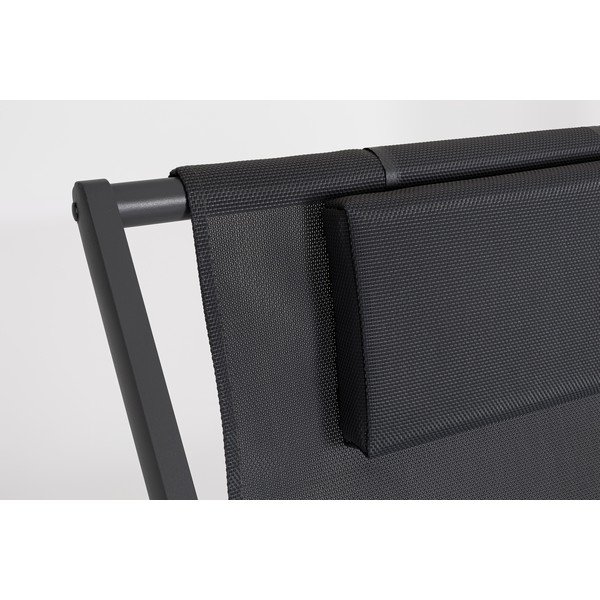 Șezlong de grădină gri antracit din metal Taylor – Bizzotto-image-3