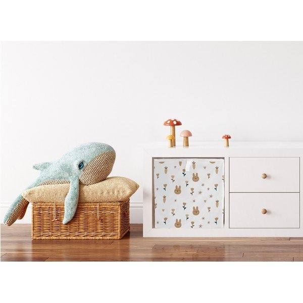 Organizator de jucării pentru copii alb din material textil 32x32x32 cm Sweet Bunnies – Butter Kings-image-2