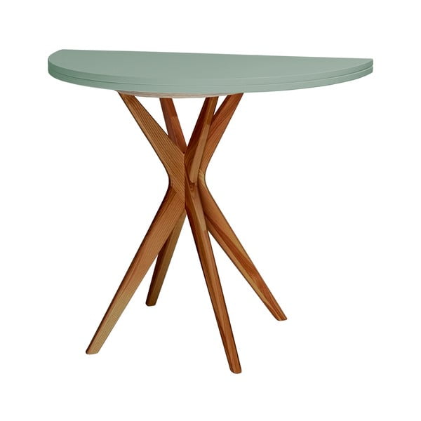 Masă de dining rotundă extensibilă 45x90 cm Jubi – Ragaba