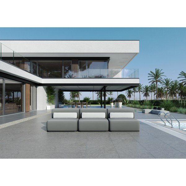 Canapea modulară de grădină gri deschis 306 cm Straw – Sit Sit-image-1