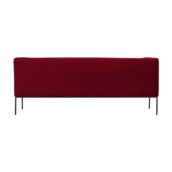 Canapea din catifea cu 2 locuri Windsor & Co Sofas Neptune, roșu-image-4