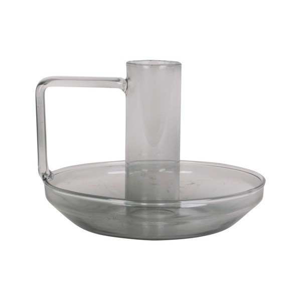 Sfeșnic din sticlă PT LIVING Mod, gri-image-4