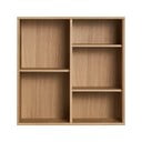 Bibliotecă în culoare naturală cu aspect de lemn de stejar suspendată 70x70 cm Mistral – Hammel Furniture