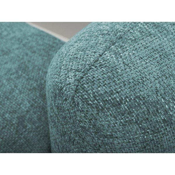 Colțar albastru extensibil/cu spațiu de depozitare cu tapițerie din chenille (cu colț pe partea stângă/cu șezlong) Mele – Makamii-image-4