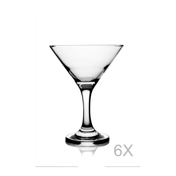 Set 6 pahare martini Pasabahce, 190 ml