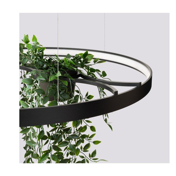 Lustră neagră LED din aluminiu ø 78 cm RIO – Thoro-image-3