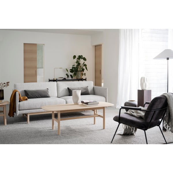 Covor gri deschis din lână 340x240 cm Auckland - Rowico-image-4