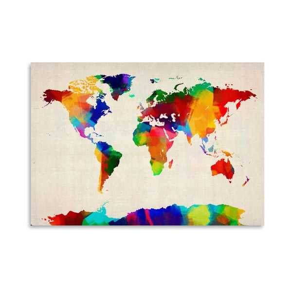 Poster Americanflat Coloured World, 42 x 30 cm