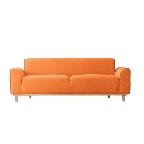 Canapea cu 3 locuri Kooko Home Jazz, portocaliu