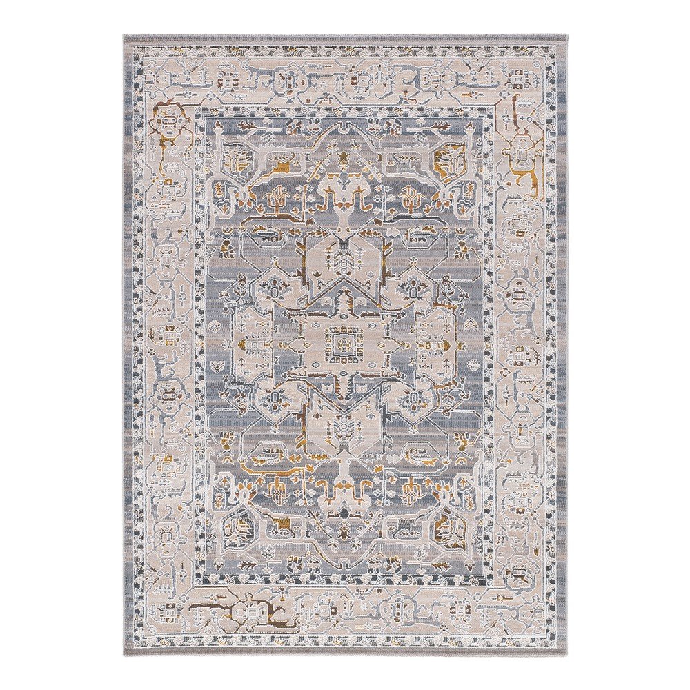 Covor albastru prăfuit 77x150 cm Berta – Universal