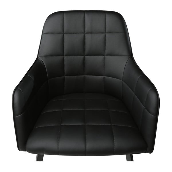 Scaun din piele artificială DAN-FORM Denmark Embrace, negru-image-3