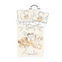 Lenjerie de pat pentru copii galben-deschis din bumbac pentru pătuț 100x135 cm Lion King "Best Friends" – Jerry Fabrics
