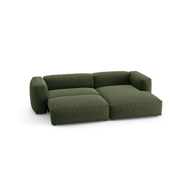 Colțar modular verde extensibil (cu colț pe partea dreaptă/cu șezlong) – Micadoni -image-4