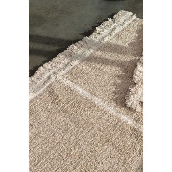 Covor tip traversă bej din bumbac 80x230 cm Duetto Sage – Lorena Canals-image-3