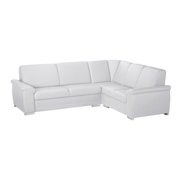 Canapea cu șezlong pe partea dreaptă Florenzzi Medium, alb