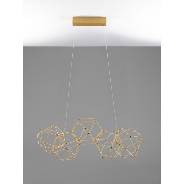 Lustră aurie LED din aluminiu Nebula – Nova Luce-image-3