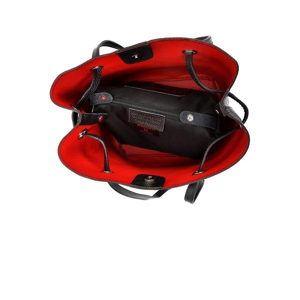 Geantă din piele Mangotti Lila, negru-image-2