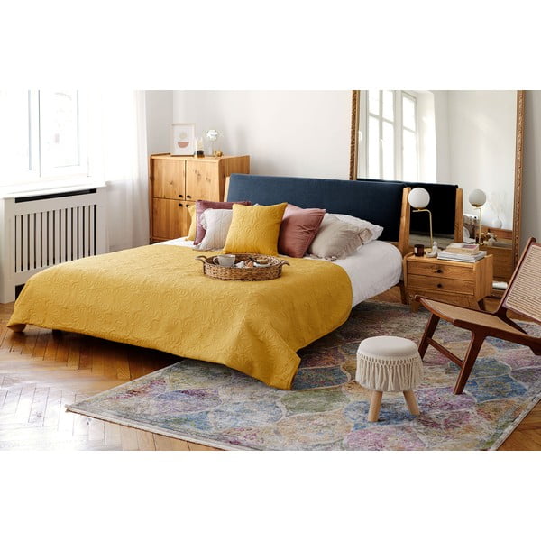 Pat dublu din lemn de stejar 180x200 cm Retro 1 - The Beds-image-3