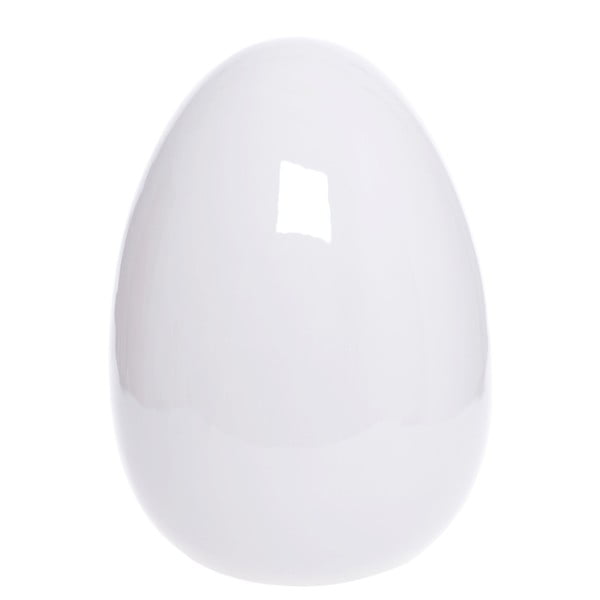 Decorațiune din ceramică Ewax Pearl Egg, 28 cm, alb