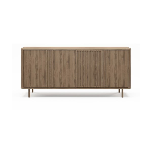 Comodă în culoare naturală cu aspect de lemn de stejar 180x80x40 cm Salma – Marckeric