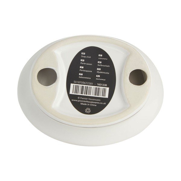 Săpunieră din ceramică Premier Housewares Le Bain White-image-1